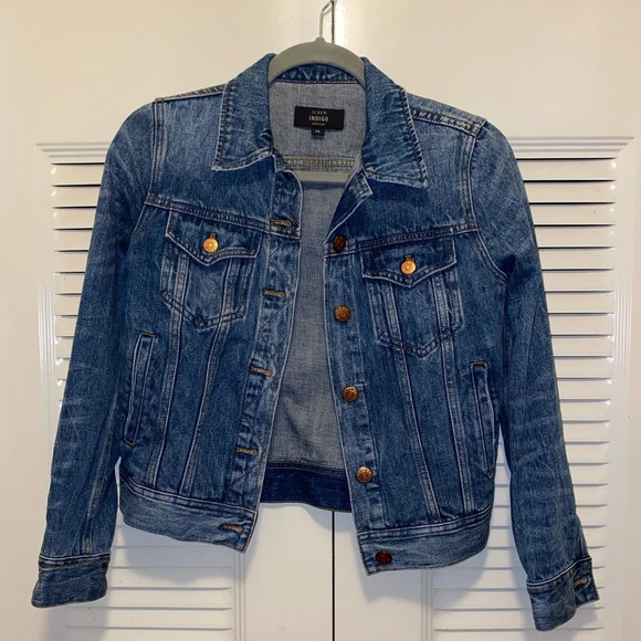 J.Crew Indigo Denim Jean jacket - Picture 2 of 4
